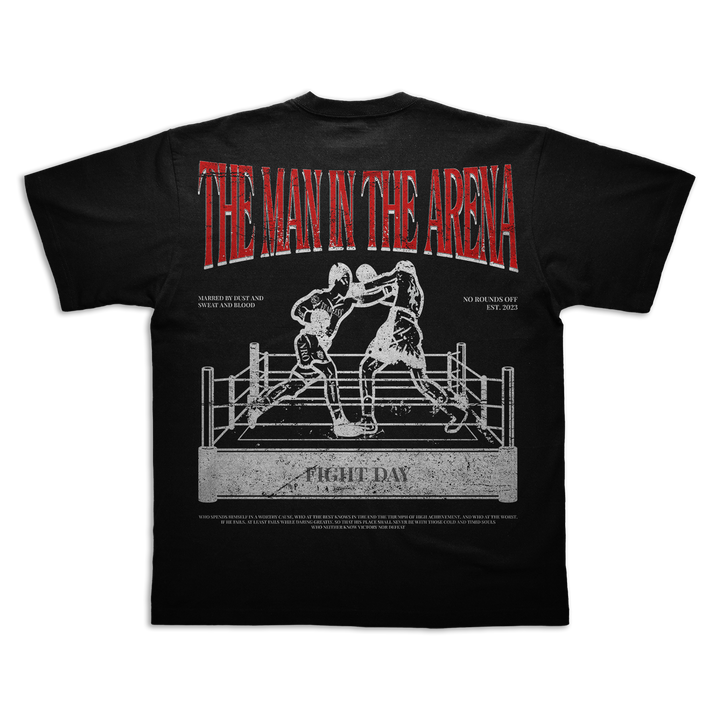 MAN IN THE ARENA TEE - BLACK